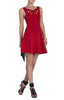 YASMINKA CORSET A-LINE DRESS - RED