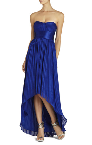 ALICIA SILK CHARMEUSE SASH GOWN